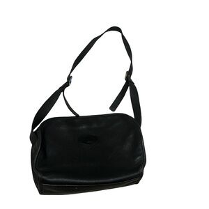 Longchamp black leather shoulder bag - Classic Quiet luxury black purse